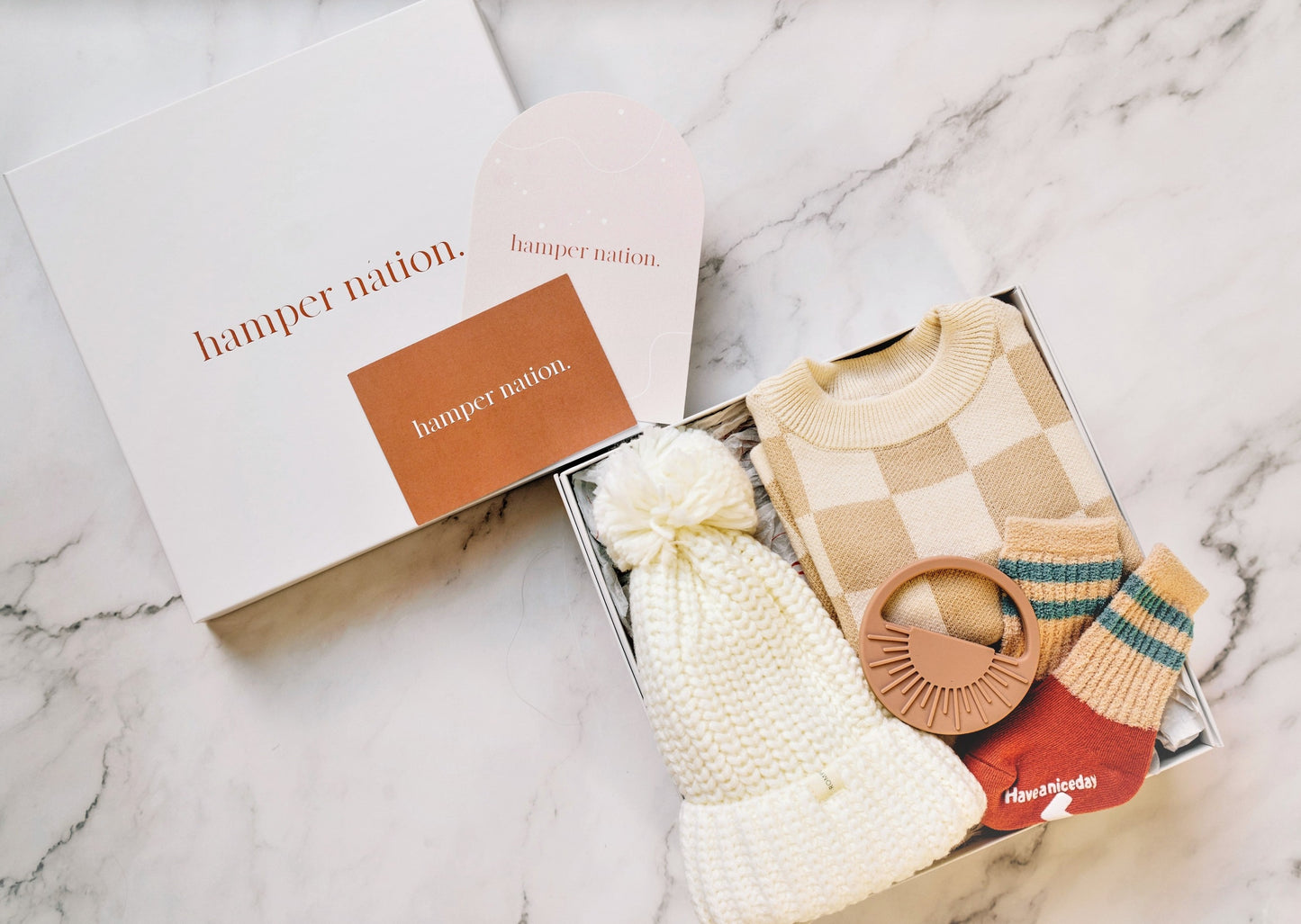 Hamper Nation Square Box White